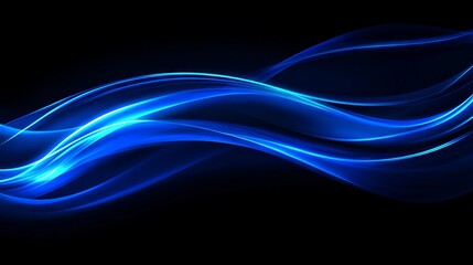 Abstract Blue Wave Design Background