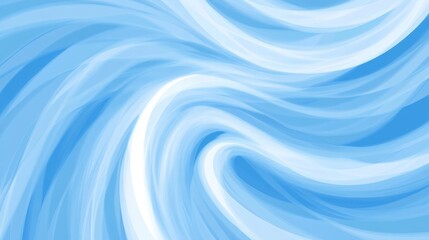 Abstract Blue and White Swirling Design