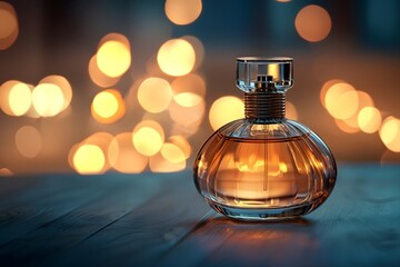 Minimalist style glass perfume bottle