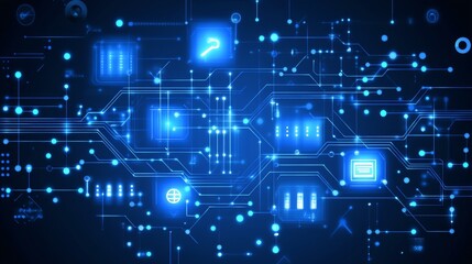 Obraz premium Abstract Circuit Board Design