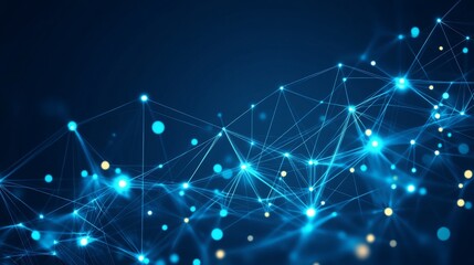 Fototapeta premium Abstract Network Design - Futuristic Technology