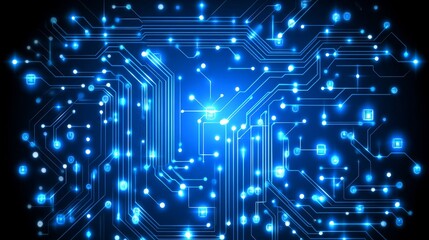 Obraz premium Abstract Circuitry Design - Futuristic Technology