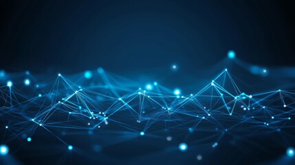 Obraz premium Abstract Network Design - Futuristic Technology Visualization