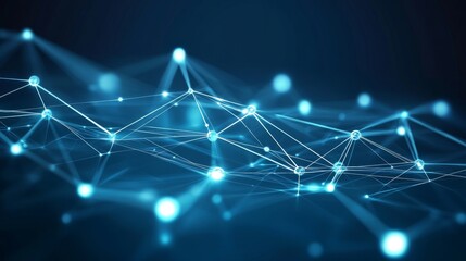 Obraz premium Abstract Network Design: Futuristic Technology