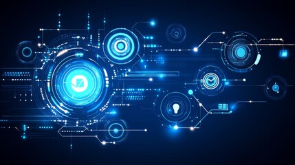 Obraz premium Abstract Futuristic Technology Design