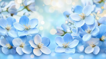 Obraz premium Delicate Blue Spring Blossoms