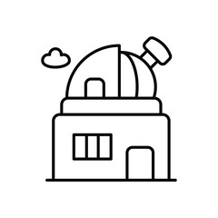Observatory Icon vector stock illustration