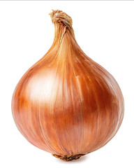 Obraz premium A single fresh shallot perfectly shaped with vibrant natural color isolated on a pure white background with no shadow Hyperrealistic texture clean lighting highquality product displ