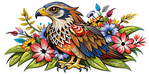 vector illustration of a bird