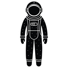 isolated astronaut in space gear on white background