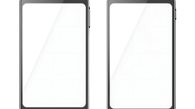 Sleek Vector Mobile Phone with Minimal Bezel Design for Modern Technology Concepts