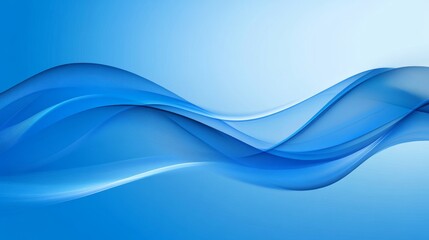 Obraz premium Abstract Blue Waves Graphic Design