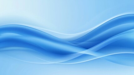 Obraz premium Stunning Blue Abstract Waves Graphic Design
