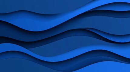 Fototapeta premium Abstract Blue Wave Background Design