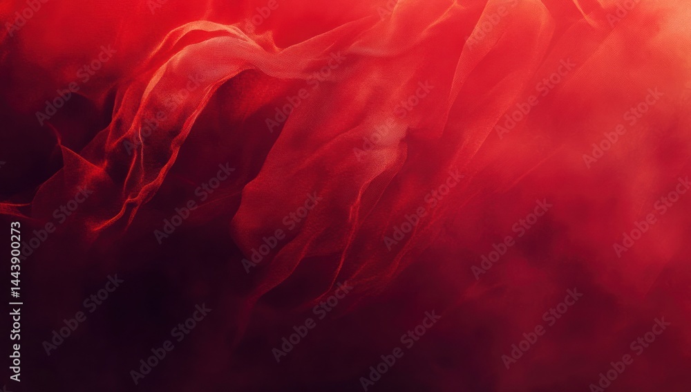 Poster red fabric flowing creating abstract fiery design, background for concepts, textures, and artistic p