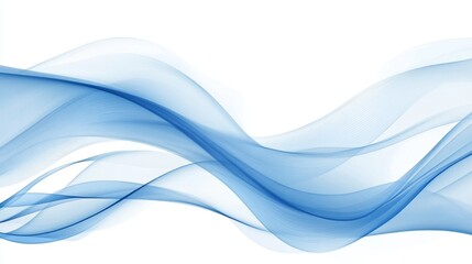 Stunning Blue Abstract Wave Design
