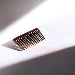 Upgrade Your Grooming Kit with Sleek Hair Comb Displayed on a Subtle Gradient White Surface