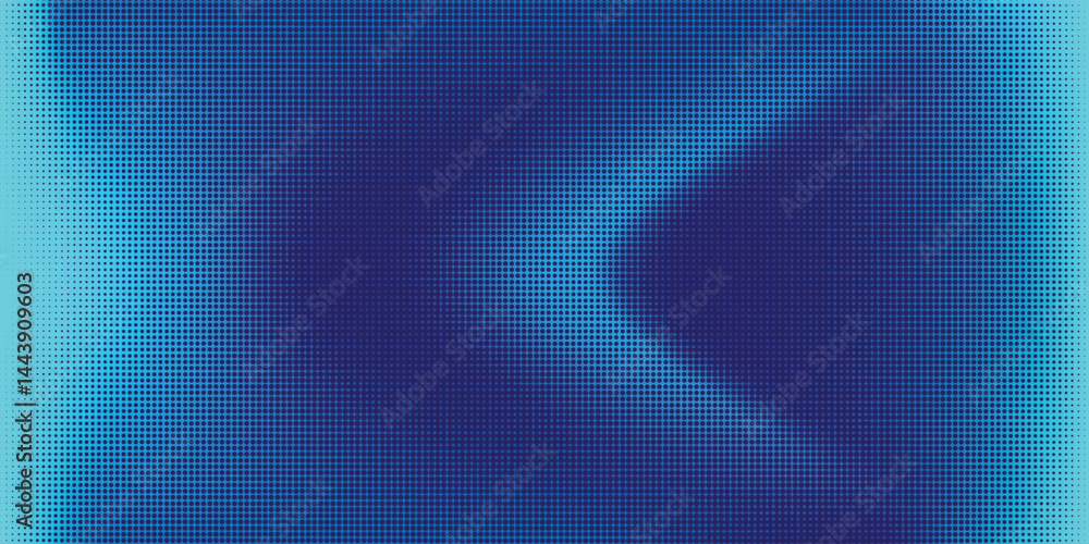 Poster blue vector abstract mesh background with halftones texture for banner and cover
