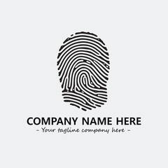 Fingerprint logo company design vector illustration