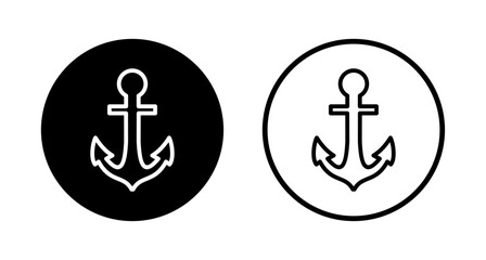 Anchor icon logo design. Anchor sign and symbol. Anchor marine icon.
