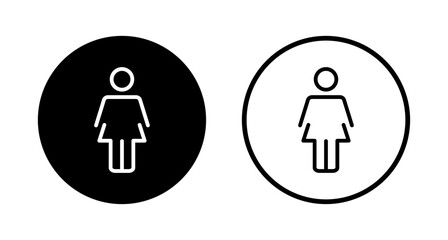 Female icon logo design. woman sign and symbol