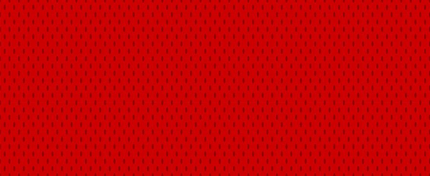 Bright Red Hockey Jersey Mesh Texture Seamless Vector Pattern. Sports Background. Athletic Mesh Fabric Close-Up. Breathable and Moisture Wicking Sportswear Textile.