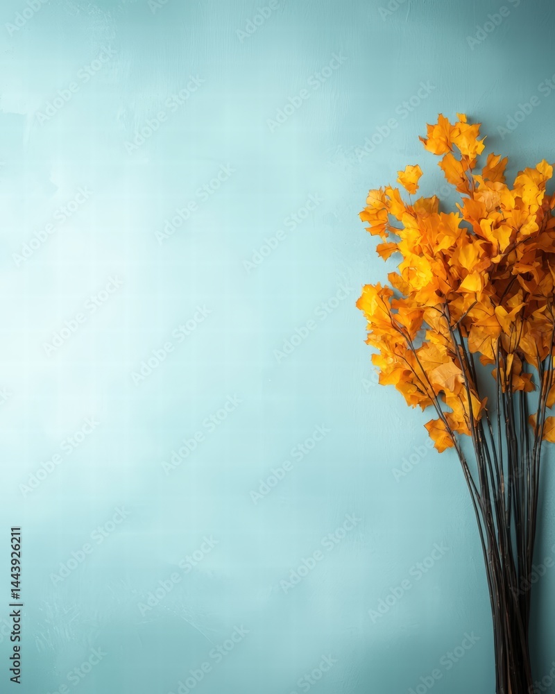 Poster a charming vase filled with beautiful flowers creating a relaxing atmosphere on any table setting