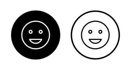Smile icon logo design. smile emoticon icon. feedback sign and symbol