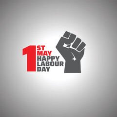 Happy Labour Day 1 st May Poster