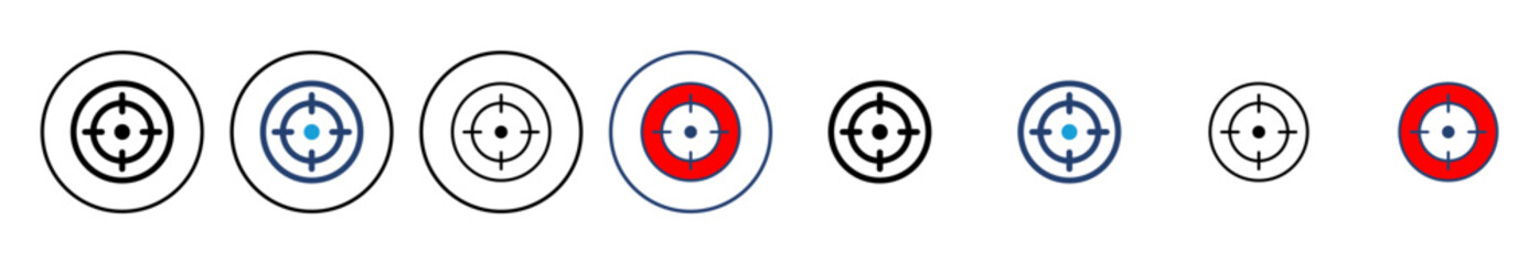 Target icon vector. goal icon vector. target marketing icon vector