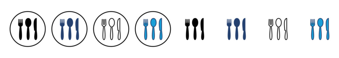 spoon and fork icon vector. spoon, fork and knife icon vector. restaurant icon