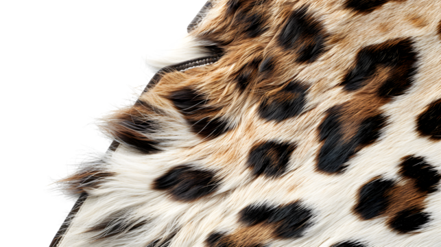 Elegant Wild Animal Skin Pattern on White Background for Design Projects