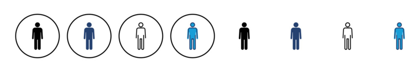 Man icon vector. male icon vector. human symbol