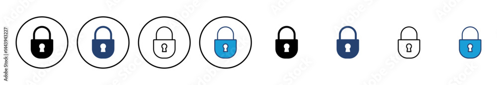 Poster lock icon vector. padlock icon vector. encryption icon. security symbol
