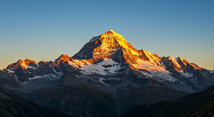 sunset in the mountains