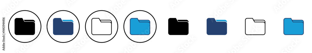 Poster folder icon vector. folder vector icon