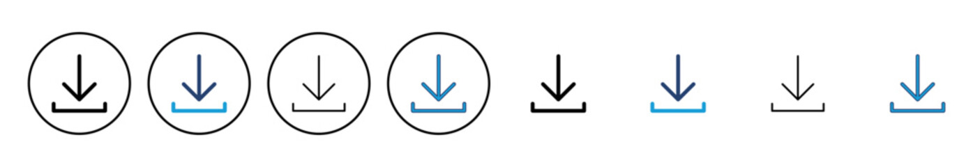 Download icon vector. Download vector icon