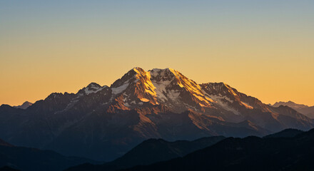 sunrise in the mountains