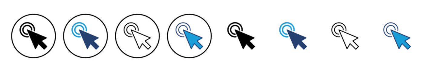 Click icon vector. pointer arrow icon. cursor icon vector