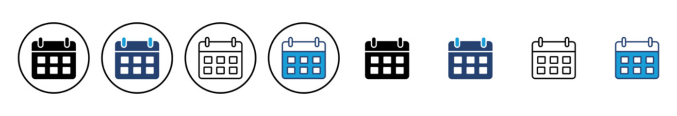 Calendar icon vector. Calender symbol. calendar vector icon