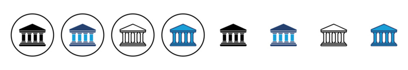 Bank icon vector. bank vector icon, museum, university