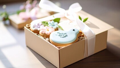 美しいクッキーのアソートボックス