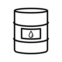 oil icon vector with simple design. oil drum icon