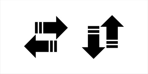 Arrow icon set. vector illustration. Arrow sign and symbol for web design.