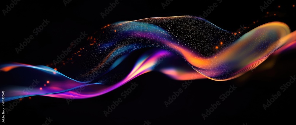 Poster a close-up view of shimmering. multifaceted gemstones scattered across a dark surface. reflecting vi
