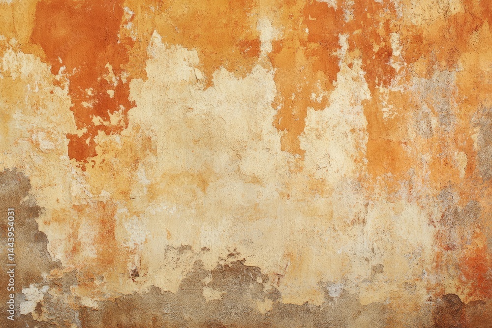 Poster abstract textured background featuring a blend of orange. gray. and cream colors. evoking a sense of