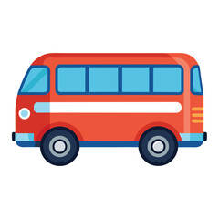 Minibus icon isolated on white background