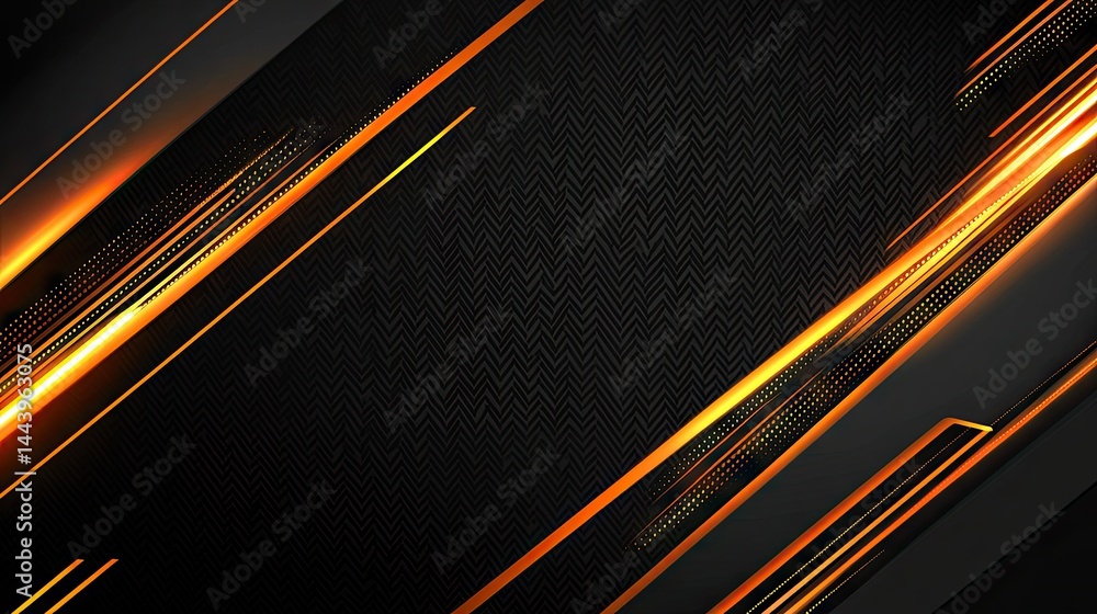 Poster futuristic digital background featuring glowing orange circuit patterns and sleek lines. ideal for t