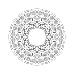 Geometric ornamental mandalas, art isolated on a white background. Various design elements that relate to meditation, yoga, banners, henna, invitations, cover pages, and mandalas. Simple mandala art.