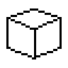 A large box is not colored. It is pixelated.